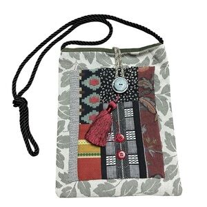 Zia Chapparal Quilted Cloth Designer Crossbody Handbag